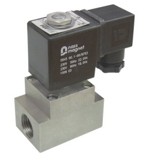 Electromagnetic valve in stainless steel
