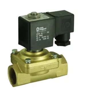 Elektromagnetický ventil v základnej polohe uzatvorený
