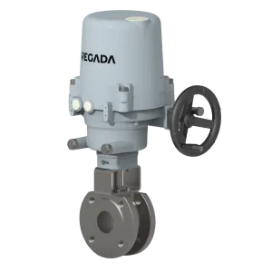 One-piece flanged ball valve
