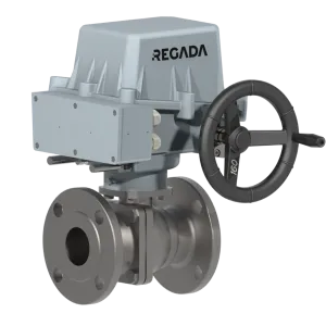 Two-piece flanged ball valve Ex