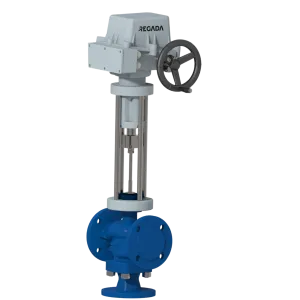 Three-way shut-off and control valves Series RV 2x4 (Ex)
