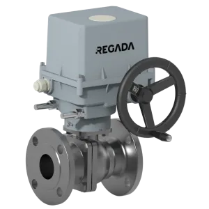 Two-piece flanged ball valve
